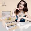 imageDajasan Jewelry Boxes for Women Girls Jewelry Storage Organizer 4 Layers Large Jewelry Organizer Box with 2 Drawers for Friends Wife or Mother Gift PinkChampagne  Gold