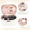 imageDajasan Makeup Bag Portable Travel Cosmetic Bag Large Makeup Organizer Bag PU Leather Makeup Organizer Case Travel Toiletry Bag for Women Girls 1181 x 67 x 709 InchBeige