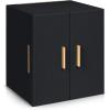 imageDajasan Large Jewelry Box for Women Jewelry Organizer Box with 3 Drawers Jewelry Storage Organizer with Mirror for Necklace Ring Bracelet Watch Gift Idea 87 x 75 x 98 Inches BlackBlack