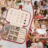 imageDajasan Christmas Gifts 2023 Travel Jewelry Case Travel Jewelry Box Christmas Gifts for Women Girls Daughter Mom Grandma Red