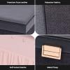 imageDajasan Jewelry Boxes for Women Girls Jewelry Organizer Box 2Layer Large Leather Jewelry Storage Case for Earring Ring Necklace Bracelets Black