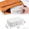 imageDajasan Mini Travel Jewelry Case Portable Travel Jewelry Box Christmas Gifts 2023 Small Jewelry Gift Box for Valentines Day Birthday Mothers Day Christmas Beige