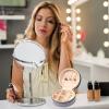 imageDajasan Velvet Jewelry Organizer Mini Travel Jewelry Case Small Portable Travel Organizer Box with Mirror for Women Girls GreyGrey 2
