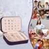 imageDajasan Velvet Travel Jewelry Box Mini Travel Jewelry Case Small Portable Travel Jewelry Organizer for Women Girls GreenModena