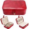 imageDajasan Christmas Gifts 2023 Travel Jewelry Case Travel Jewelry Box Christmas Gifts for Women Girls Daughter Mom Grandma Red