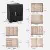 imageDajasan Large Jewelry Organizer Box Jewelry Boxes for Women Girls 6Tier Jewelry Storage Organizer with Mirror for Necklace Ring Bracelet Watch Gift Idea BeigeBlack