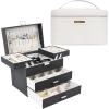 imageDajasan 4Layer Large Jewelry Box  Large Capacity Makeup Bag