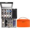 imageDajasan Watch Box with 8 Slot for Men  Large Capacity Makeup Bag