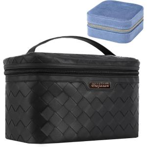 imageDajasan Large Capacity Makeup Bag  Mini Travel Jewelry Case