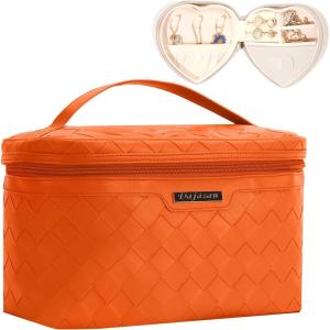 imageDajasan Large Capacity Makeup Bag Mini Jewelry Case