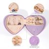 image:imageDajasan Mini Jewelry Case  Small Organizer Box for Travel Valentines Day Birthday  Leather